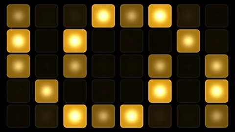 Animated grid of glowing squares Stock Footage 340523355