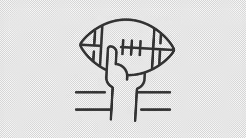 Animated gridiron icons Stock Footage 267691485