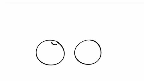 Animated Growth of Cherry Pair in Simple Line Art Stock Footage 308499085