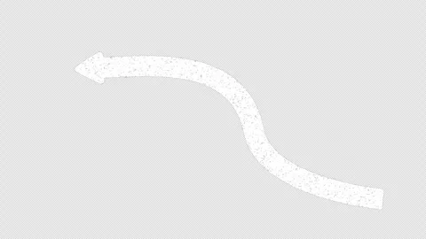 Animated grunge arrow elements set collection with arrowhead - alpha channel Stock Footage 292662636