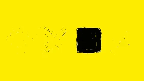 Animated grunge brush stroke gaming symbols Stock Footage 334786841