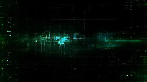 Animated Grunge Digital Glitch Data Texture Overlay Background Stock Footage 264996674