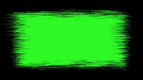 Animated grunge frame with a flickering brush stroke border. Black textural box Stock Footage 317967852