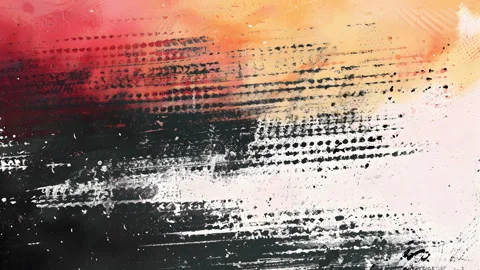 Animated Grunge Texture Overlay Painted Halftone Background Stock Footage 264132146