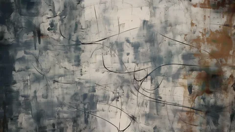 Animated Grunge Texture Overlay Random Curly Brush Strokes Background Stock Footage 264141171