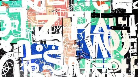 Animated Grunge Texture Visual Stock Footage 300326774