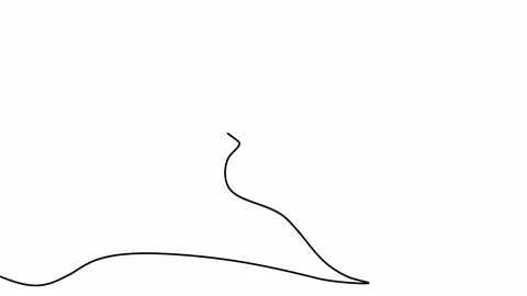 Animated guitar with continuous line pattern Stock-Footage 300530796