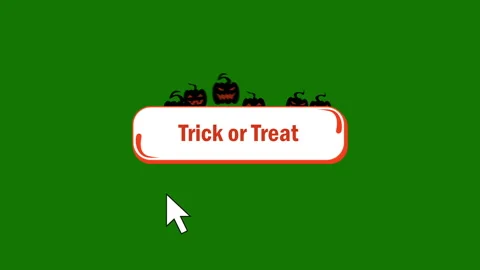 Animated halloween lower third titles on green screen Stock Footage 340820945