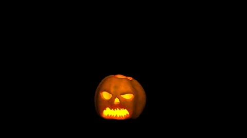 Animated Halloween Pumpkin Stock Footage 117979075