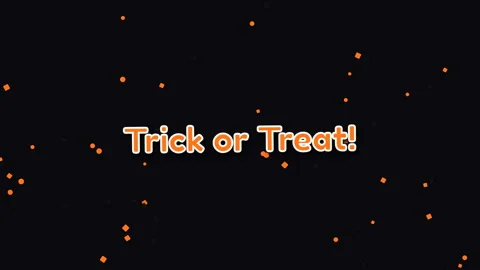Animated Halloween themed background with text. Видео 334903547