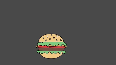 animated burger and fries