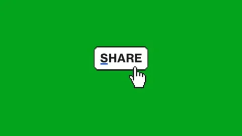 Animated Hand Click Cursor Icon Stock Footage 340463209