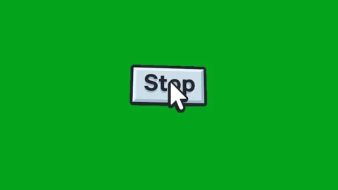 Animated Hand Click Cursor Icon Stock Footage 340463279