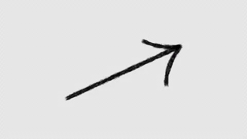 Animated hand-drawn arrow 1 Stock Footage 260942371