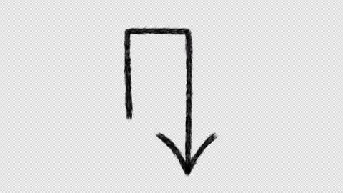Animated hand-drawn arrow 12 Stock Footage 260942853