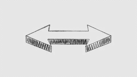 Animated hand-drawn arrow 18 Stock Footage 261194336