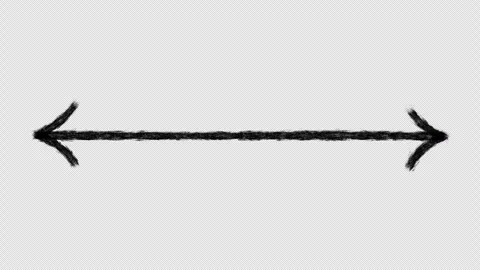 Animated hand-drawn arrow 19 Stock Footage 260943286