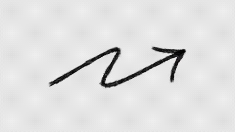 Animated hand-drawn arrow 2 Stock Footage 260942407
