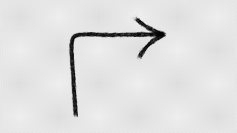 Animated hand-drawn arrow 5 Stock Footage 260942401