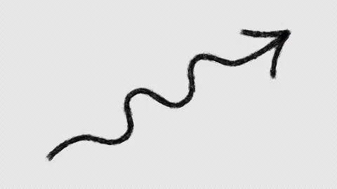 Animated hand-drawn arrow 8 Stock Footage 260942686
