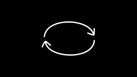 Animated Hand Drawn Arrow Line Element. Transparent Background. 4K Video. Stock Footage 301168640