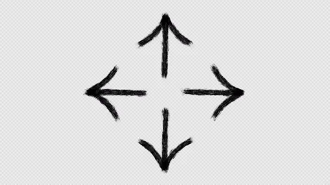 Animated hand-drawn arrows 16 Video stock 260943204
