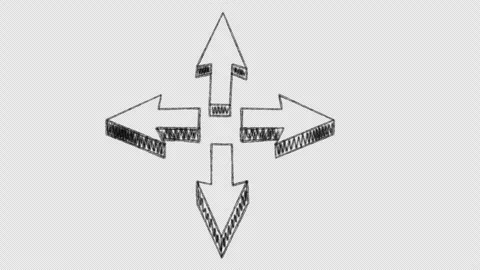Animated hand-drawn arrows 16 Stock Footage 261194359
