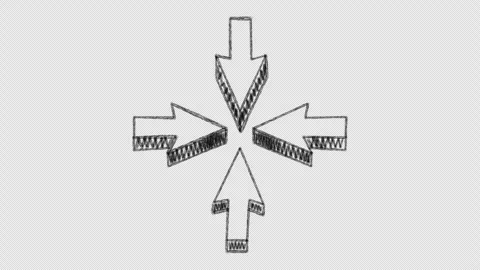 Animated hand-drawn arrows 17 Stock Footage 261194335