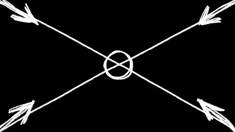 Animated Hand Drawn Crossed Arrow Sketch Illustration with Rough Pencil Doodle Stock Footage 340274113