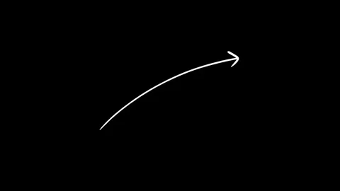Animated Hand Drawn Doodle Arrows collection set Stock Footage 245357013