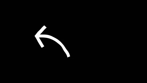 Animated Hand Drawn Doodle  Arrows. Highlighter element video. Stock Footage 302241175