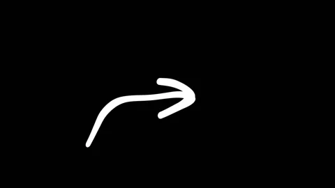 Animated Hand Drawn Doodle  Arrows. Highlighter element video. Stock Footage 302241212