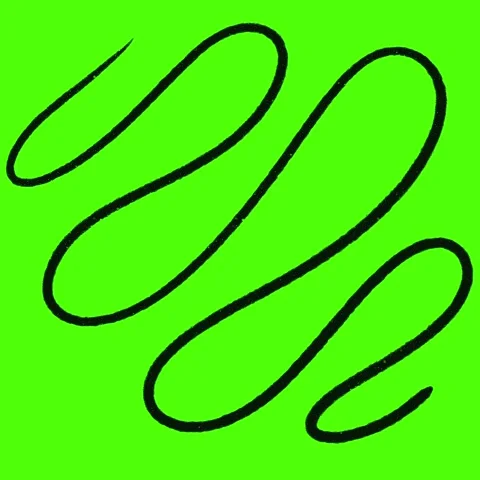 Animated hand-drawn doodle elements with transparent green screen background. Video stock 316474498