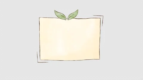 Animated hand drawn doodle frame. Video clip with alpha channel. Stock Footage 296112759
