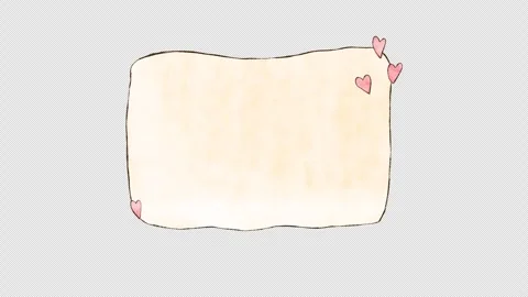 Animated hand drawn doodle frame. Video clip with alpha channel. Stock Footage 296113765