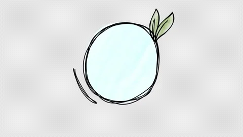 Animated hand drawn doodle frame. Video clip with alpha channel. Stock Footage 296115278