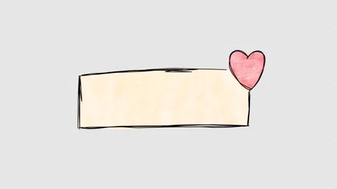 Animated hand drawn doodle frame. Video clip with alpha channel. Stock Footage 296119265