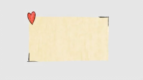Animated hand drawn doodle frame. Video clip with alpha channel. Video stock 301072230