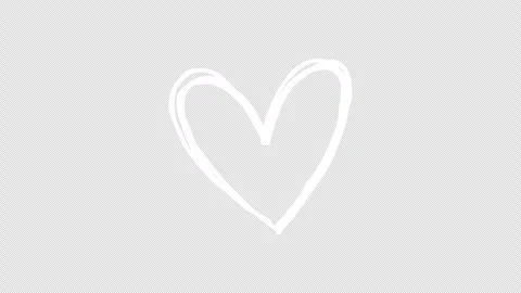 Animated hand drawn heart icon with distorted edges Stock Footage 330427680