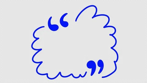 Animated hand drawn quote boxes with alpha channel. Scribble text frame, Stock-Footage 325744144
