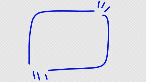 Animated hand drawn quote boxes with alpha channel. Scribble text frame, Stock-Footage 325744280