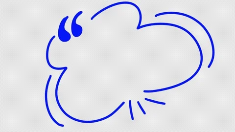 Animated hand drawn quote boxes with alpha channel. Scribble text frame, Stock-Footage 325744332