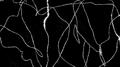 Animated Hand Drawn Random Scribble Lines with Abstract Sketch Stroke Overlay Video stock 339006893