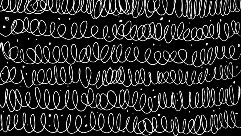 Animated Hand Drawn Scribble Loop Overlay with Seamless Sketch Line Pattern Video stock 339006871