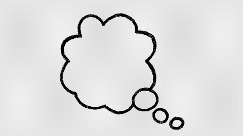 Animated hand-drawn speech bubble 4 Video stock 262373111