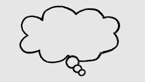 Animated hand-drawn speech bubble 5 Stock Footage 262373135