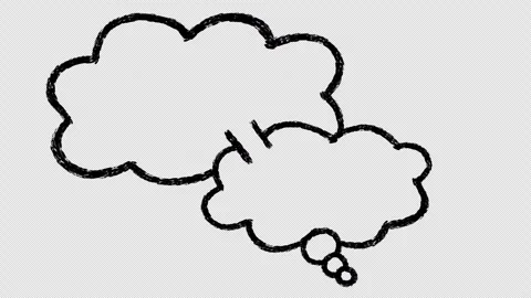 Animated hand-drawn speech bubble 8 Stock Footage 262373376