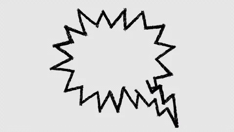 Animated hand-drawn speech bubble 10 Stock Footage 262373408