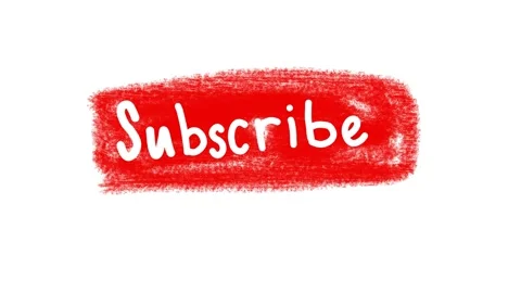 Animated hand drawn Subscribe button animation isolated on a white background Stock Footage 284442099