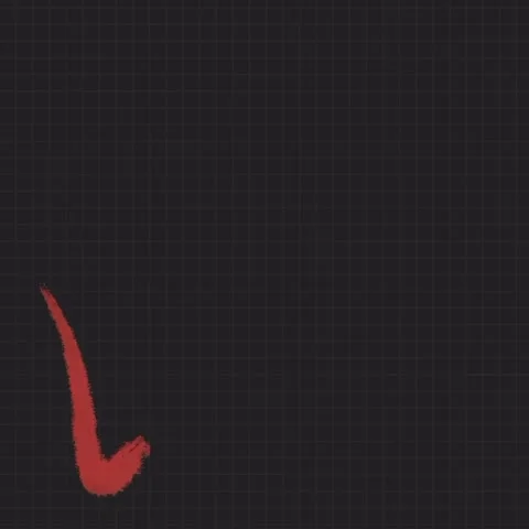 Animated hand-drawn tick forming smoothly with sketchy line strokes Stock Footage 313112616